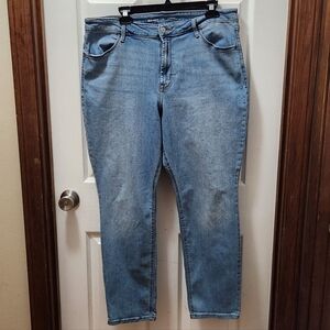 Old Navy Light Blue Straight Leg Jeans SZ 16 EUC